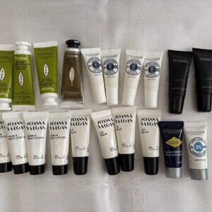 L'Occitane Hand Gel Lip Balm buttah Joanna Vargas Skin Care Sample LOT